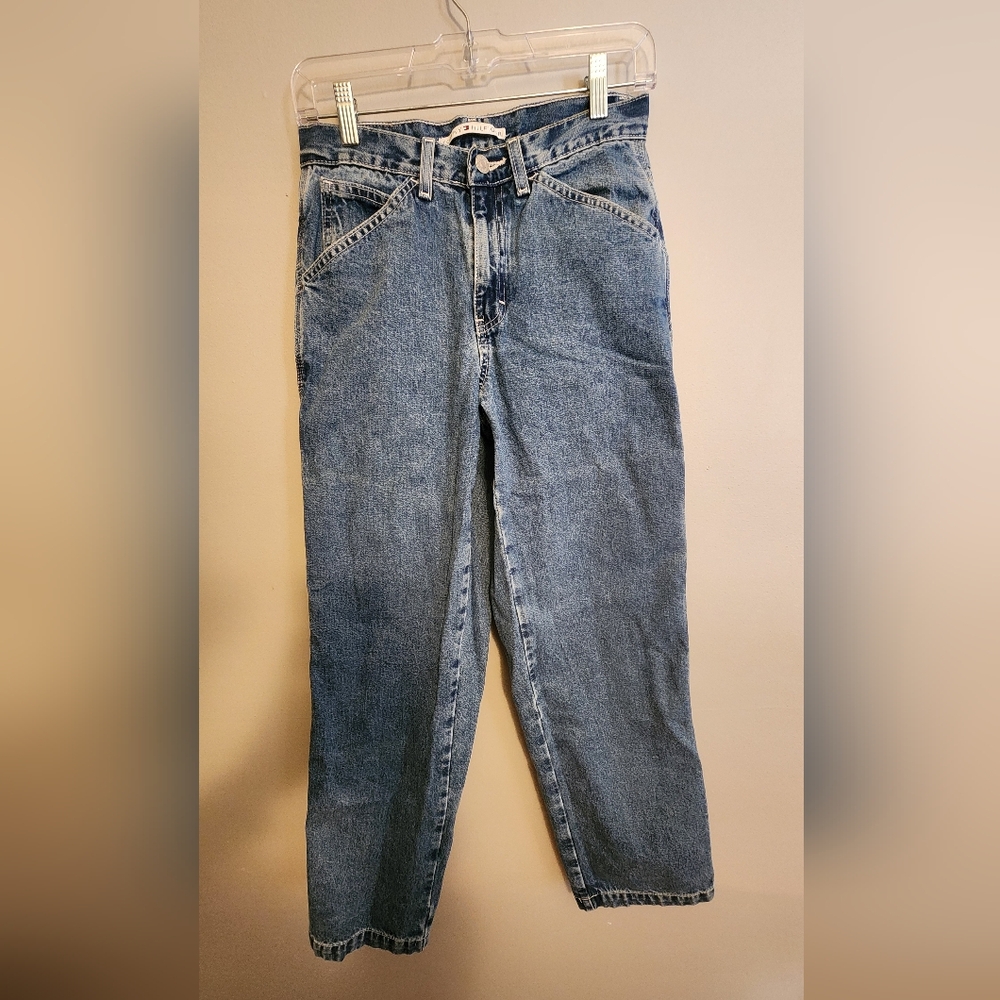 Y2K Vintage Tommy Hilfiger Cargo Painter Jeans Size 4 Women's Blue Denim
